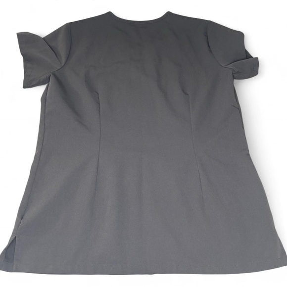 FIGS Casma Scrub Top Charcoal Gray Size S Technical Collection - Picture 2 of 4